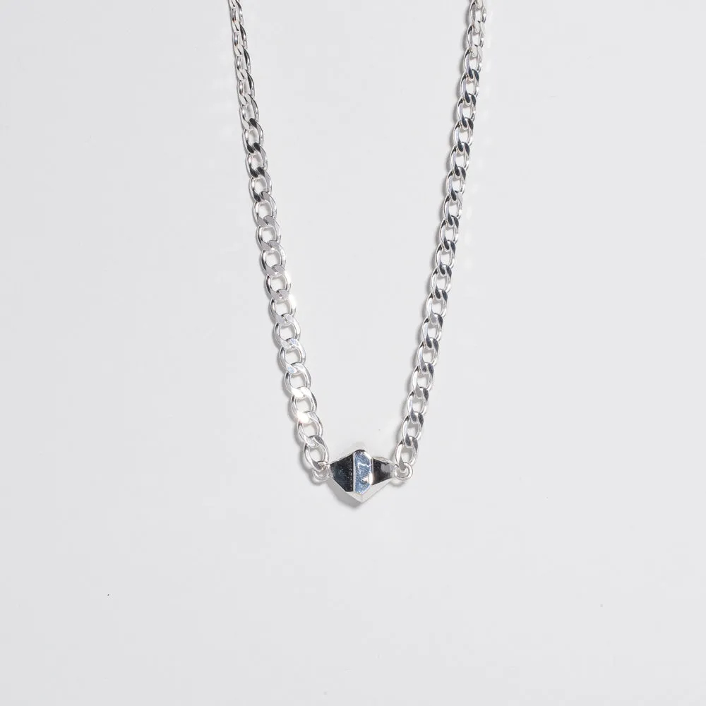 CRYSTAL NUGGET CONNECTOR NECKLACE