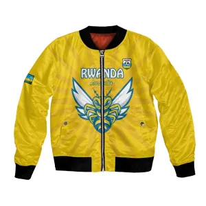 Custom Afro Rwanda Football Bomber Jacket Go Wasps LT15