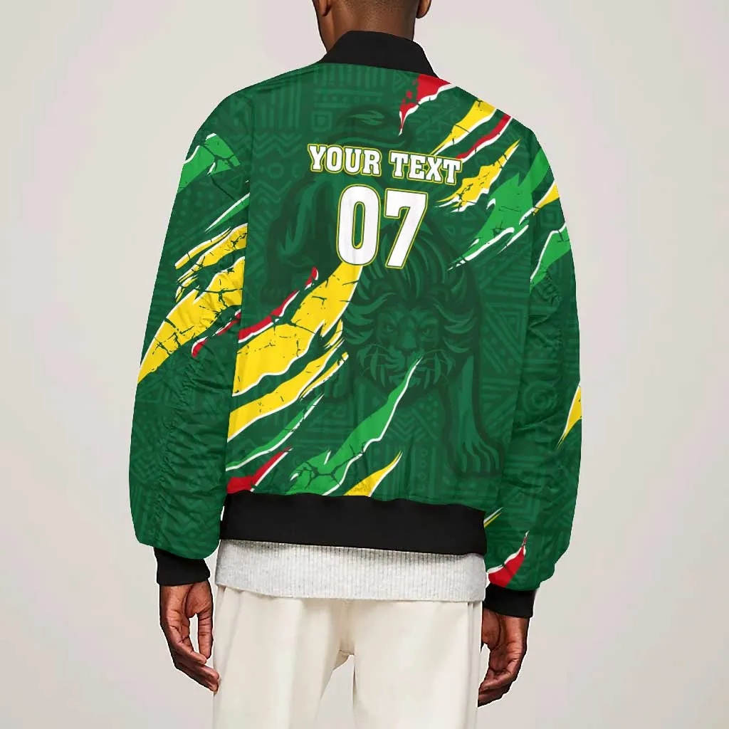 Custom Senegal Football Bomber Jacket Nations Cup 2024 Tranga Lions LT7