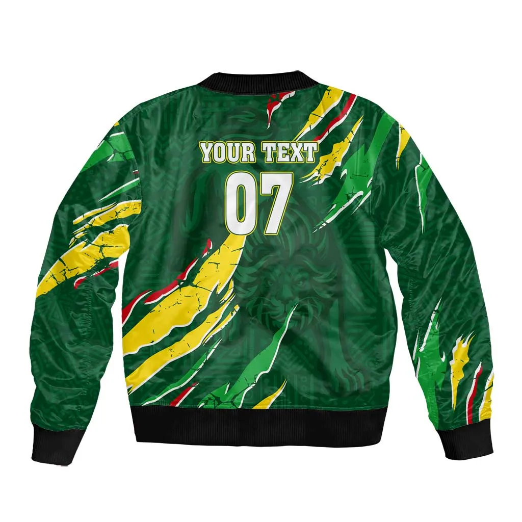 Custom Senegal Football Bomber Jacket Nations Cup 2024 Tranga Lions LT7