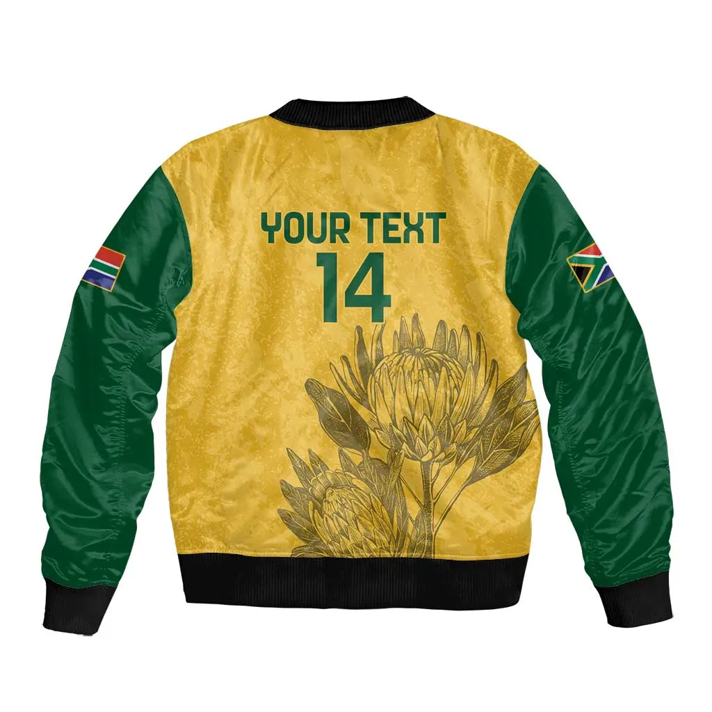 Custom South Africa Soccer Bomber Jacket Go Banyana Banyana Proteas LT14