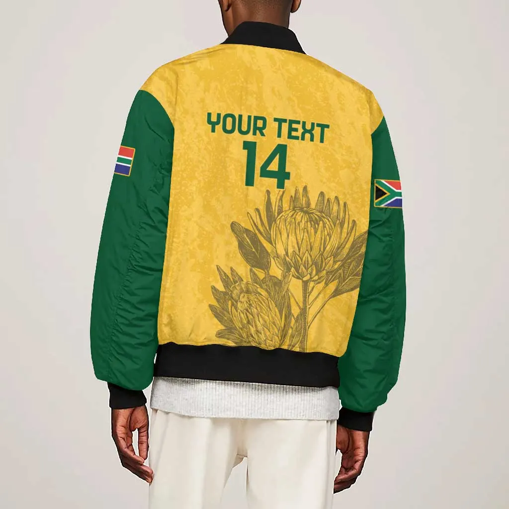 Custom South Africa Soccer Bomber Jacket Go Banyana Banyana Proteas LT14