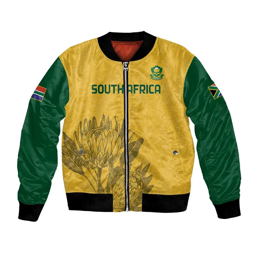 Custom South Africa Soccer Bomber Jacket Go Banyana Banyana Proteas LT14