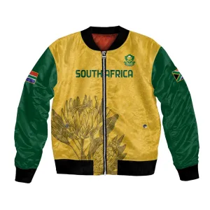 Custom South Africa Soccer Bomber Jacket Go Banyana Banyana Proteas LT14