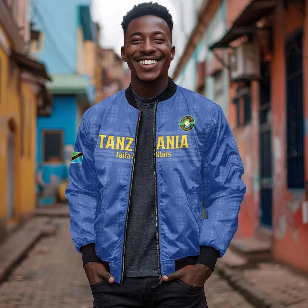 Custom Tanzania Football Bomber Jacket Taifa Stars Go Champions LT15