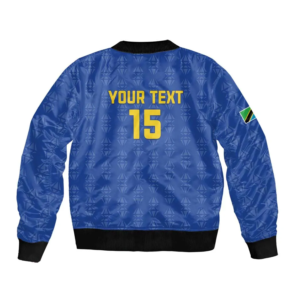 Custom Tanzania Football Bomber Jacket Taifa Stars Go Champions LT15