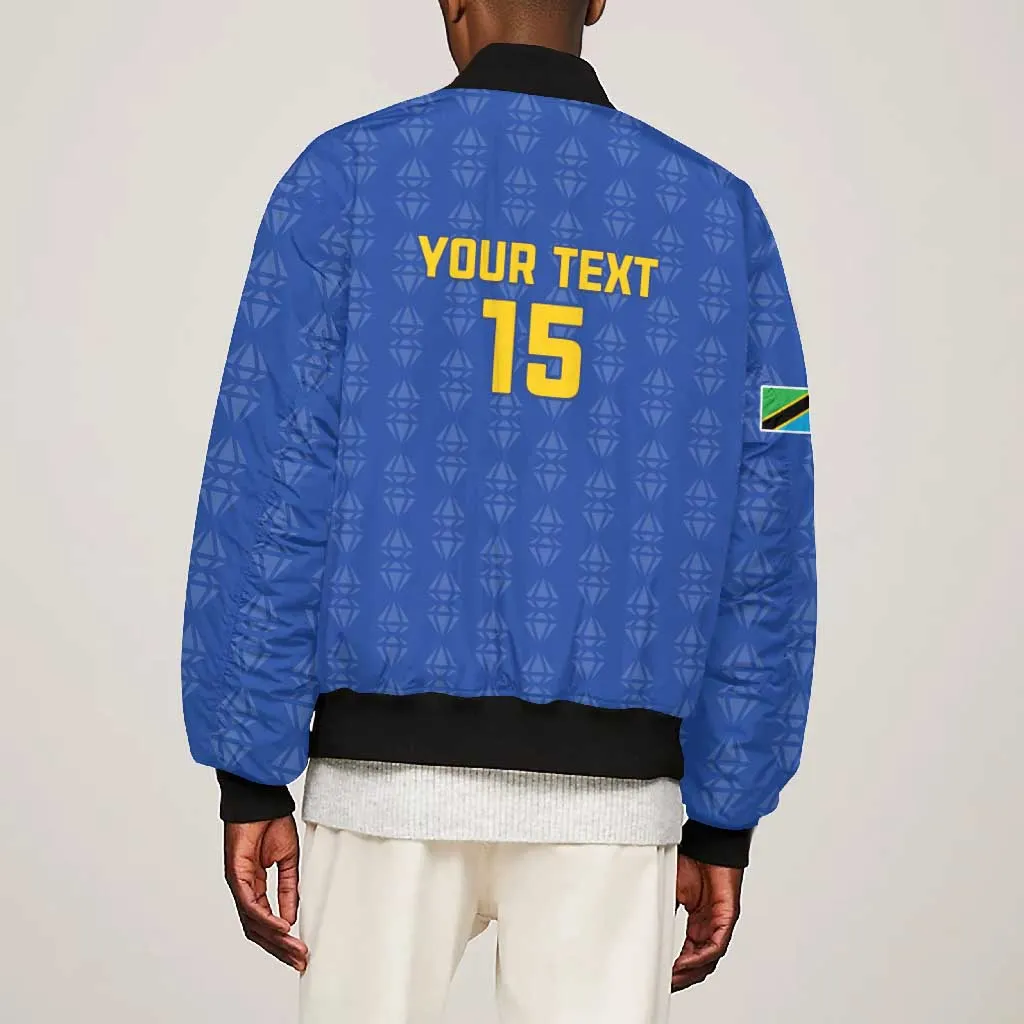 Custom Tanzania Football Bomber Jacket Taifa Stars Go Champions LT15