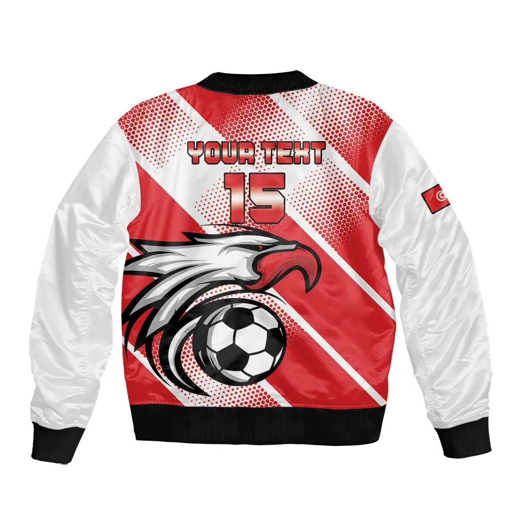 Custom Tunisia Football Bomber Jacket Go Eagles of Carthage LT15