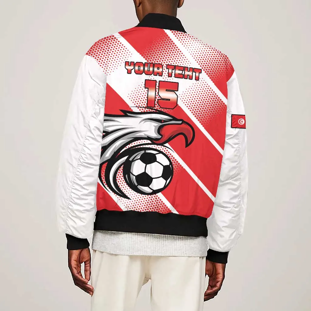 Custom Tunisia Football Bomber Jacket Go Eagles of Carthage LT15