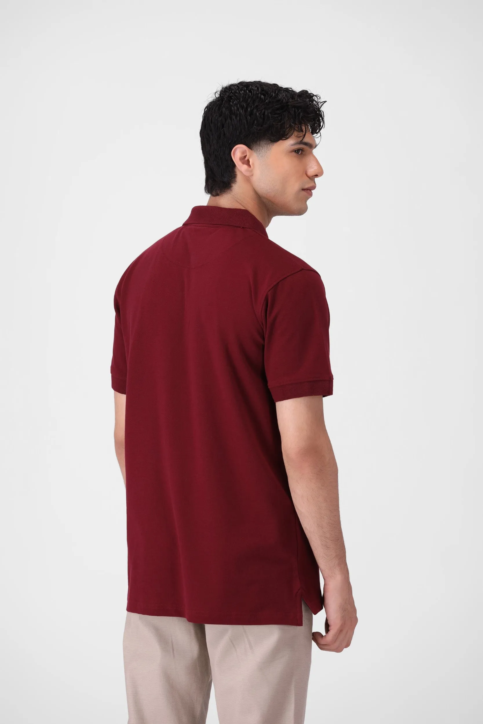 Dark Maroon Polo Shirt