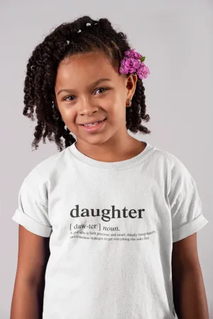 Daughter Logo Matching Family Tshirt (FINAL SALE)