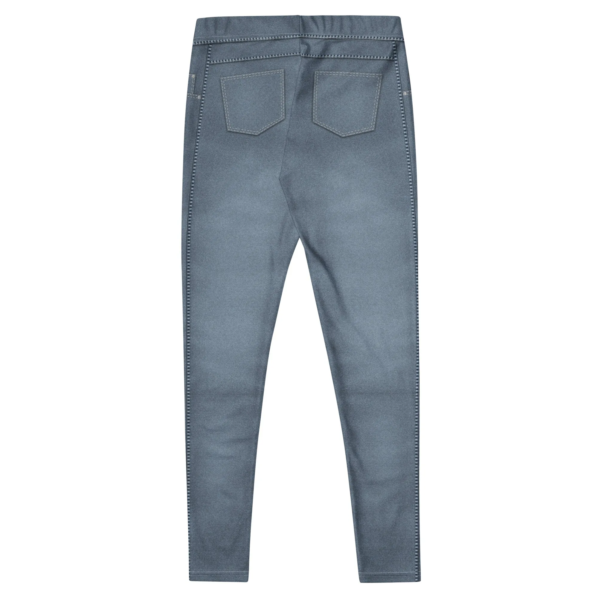 Denim Jeans Style Print Leggings