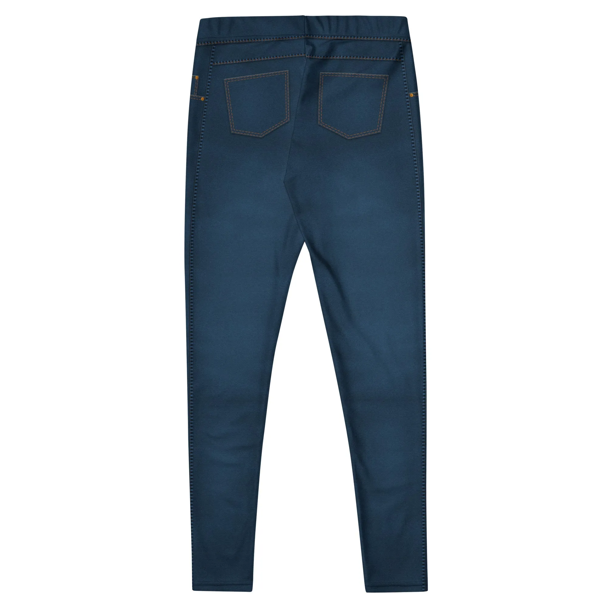 Denim Jeans Style Print Leggings