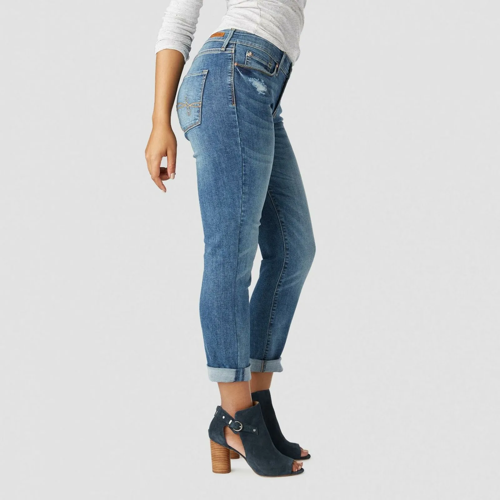 Denizen from Levi's Women's Mid Rise Modern Slim Cuffed Jeans