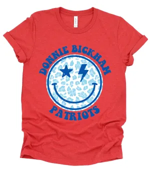 Donnie Bickham Patriots Smiley Soft Style School Tee