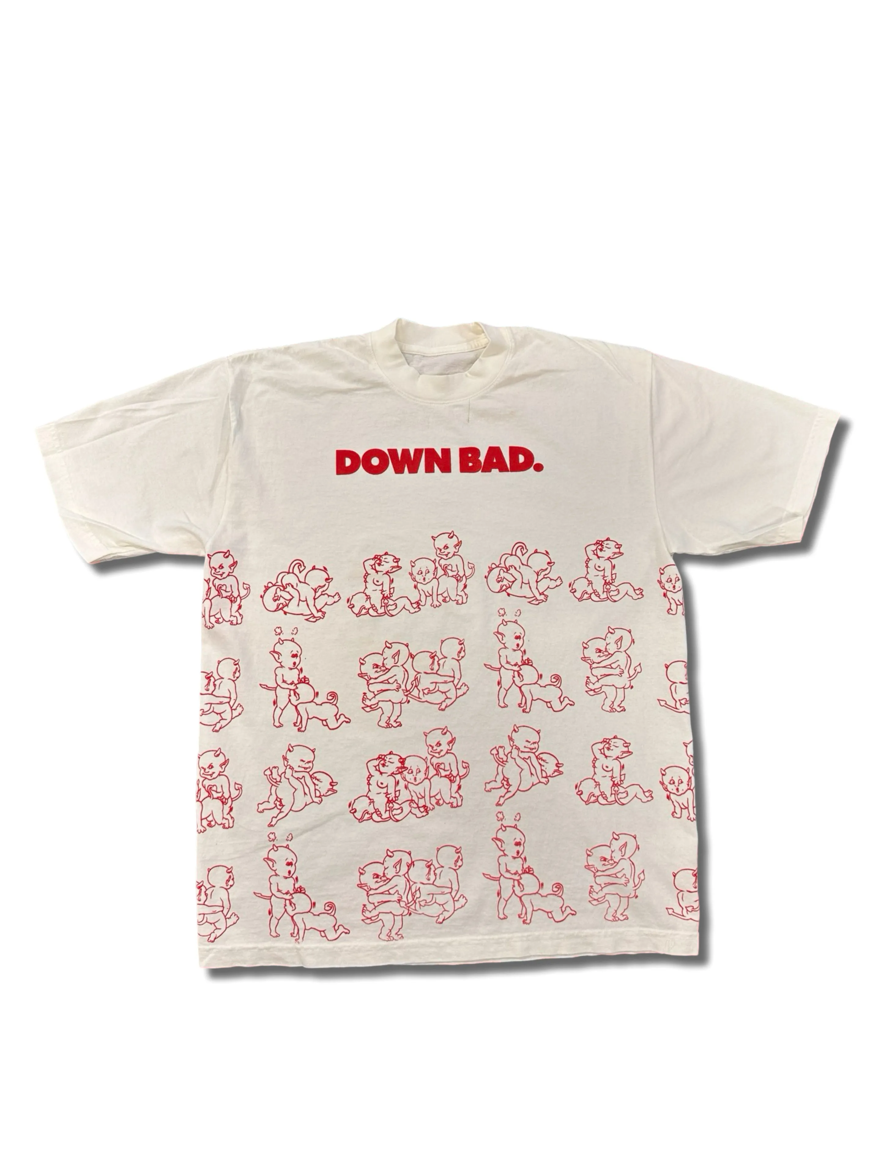 DOWN BAD. DEMON TIME ALL OVER WHITE