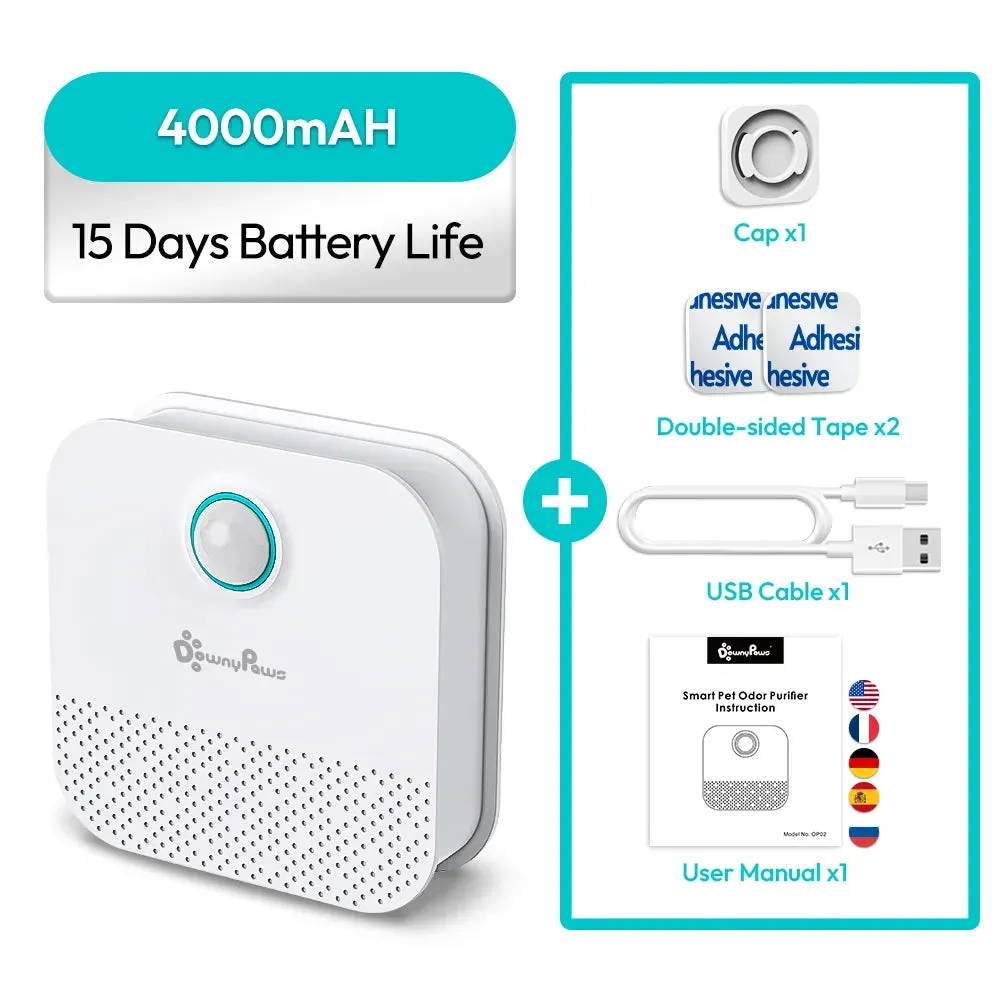 DownyPaws 4000mAh Smart Cat Odor Purifier
