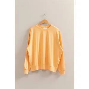 Drop Shoulders Relaxed Crew Neck Sweatshirt