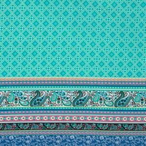 Dty Printed Stretch Paisley Floral