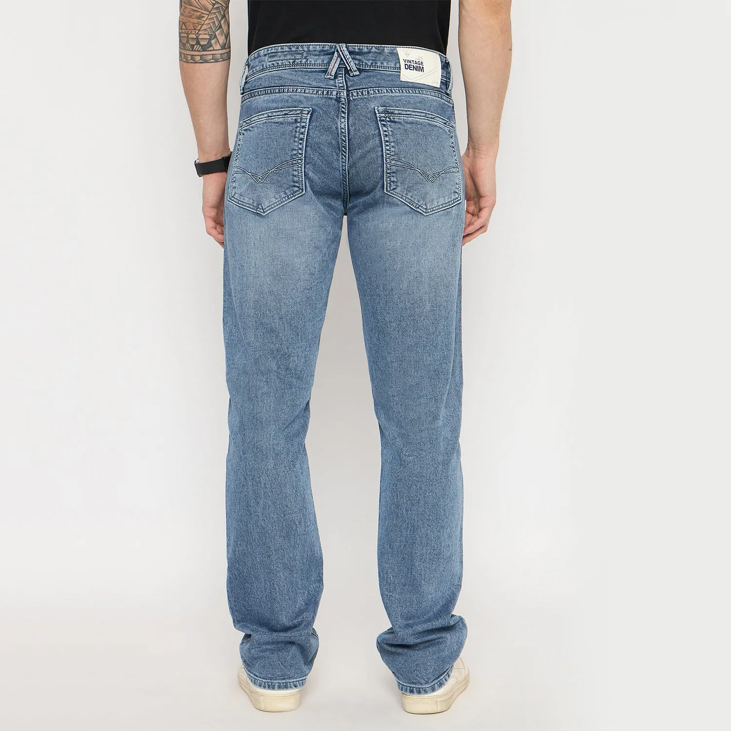 Duke Men Comfort Fit Stretchable Jeans (SDD5670C)