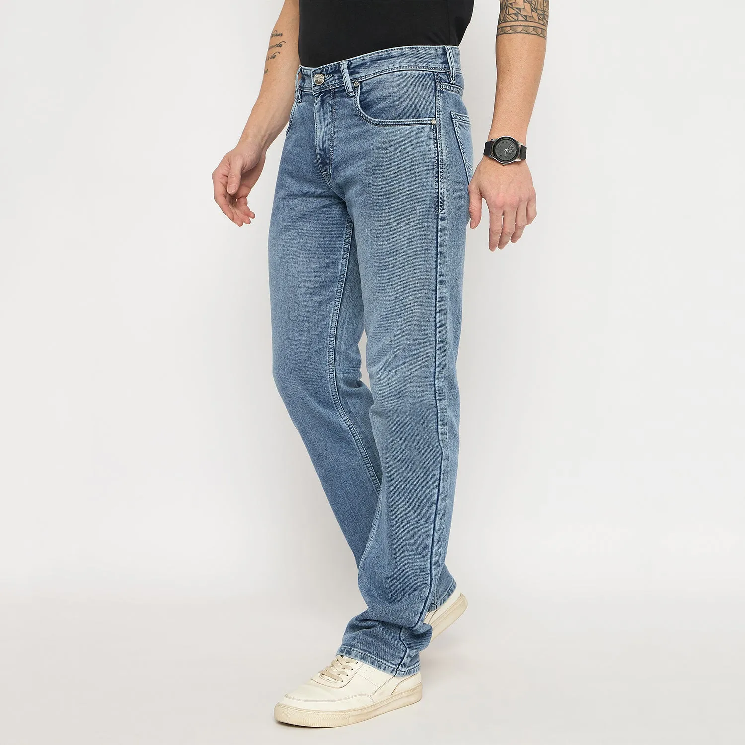 Duke Men Comfort Fit Stretchable Jeans (SDD5670C)