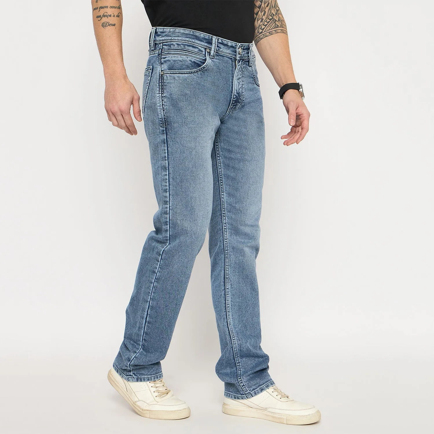 Duke Men Comfort Fit Stretchable Jeans (SDD5670C)