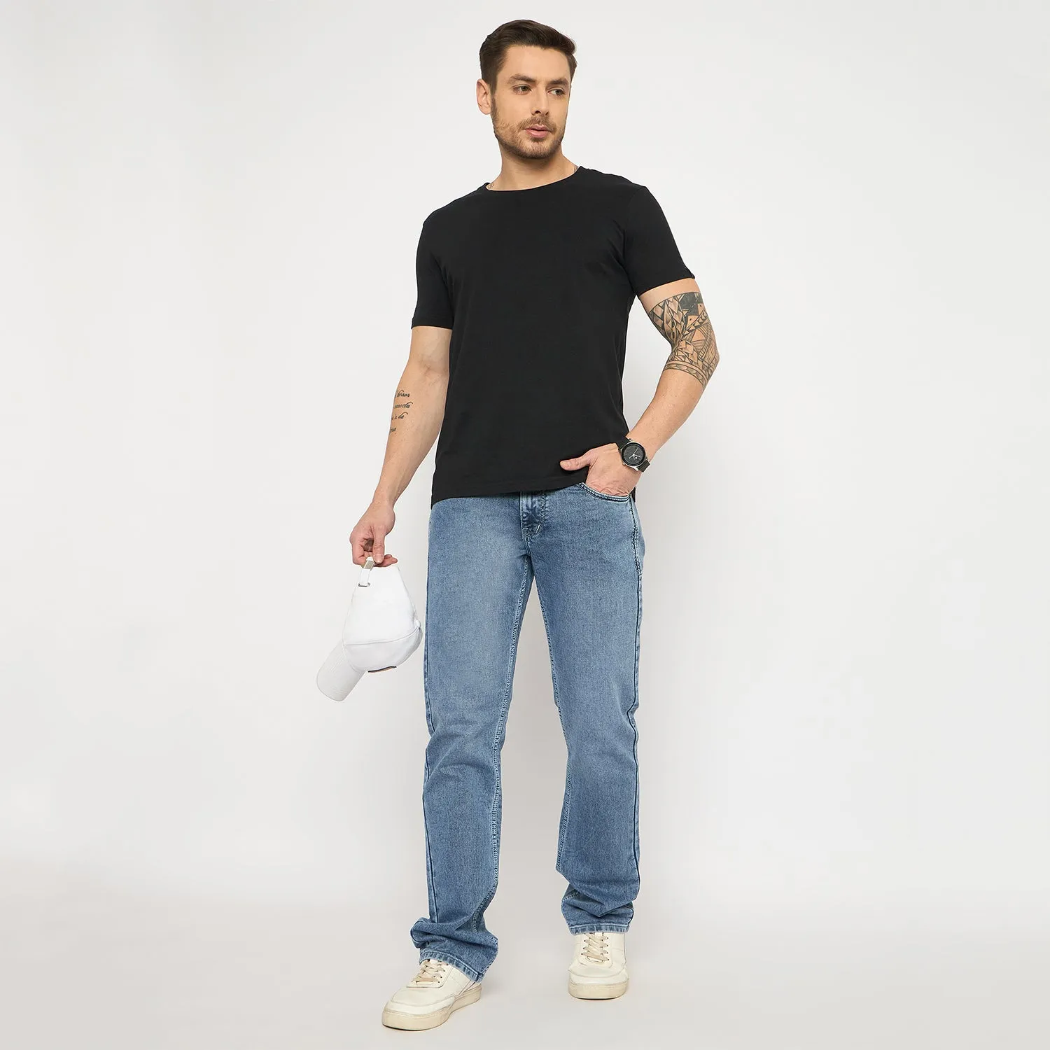 Duke Men Comfort Fit Stretchable Jeans (SDD5670C)
