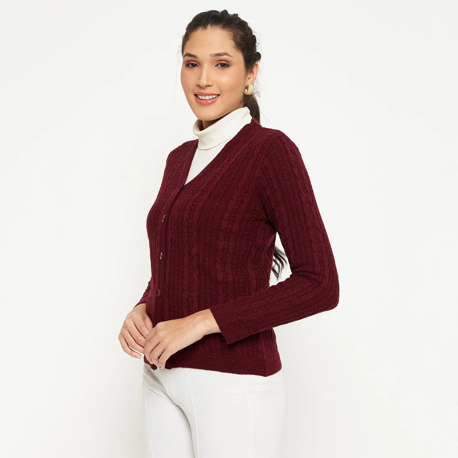 Duke Stardust Women Full Sleeve Cardigan (SDS1163)