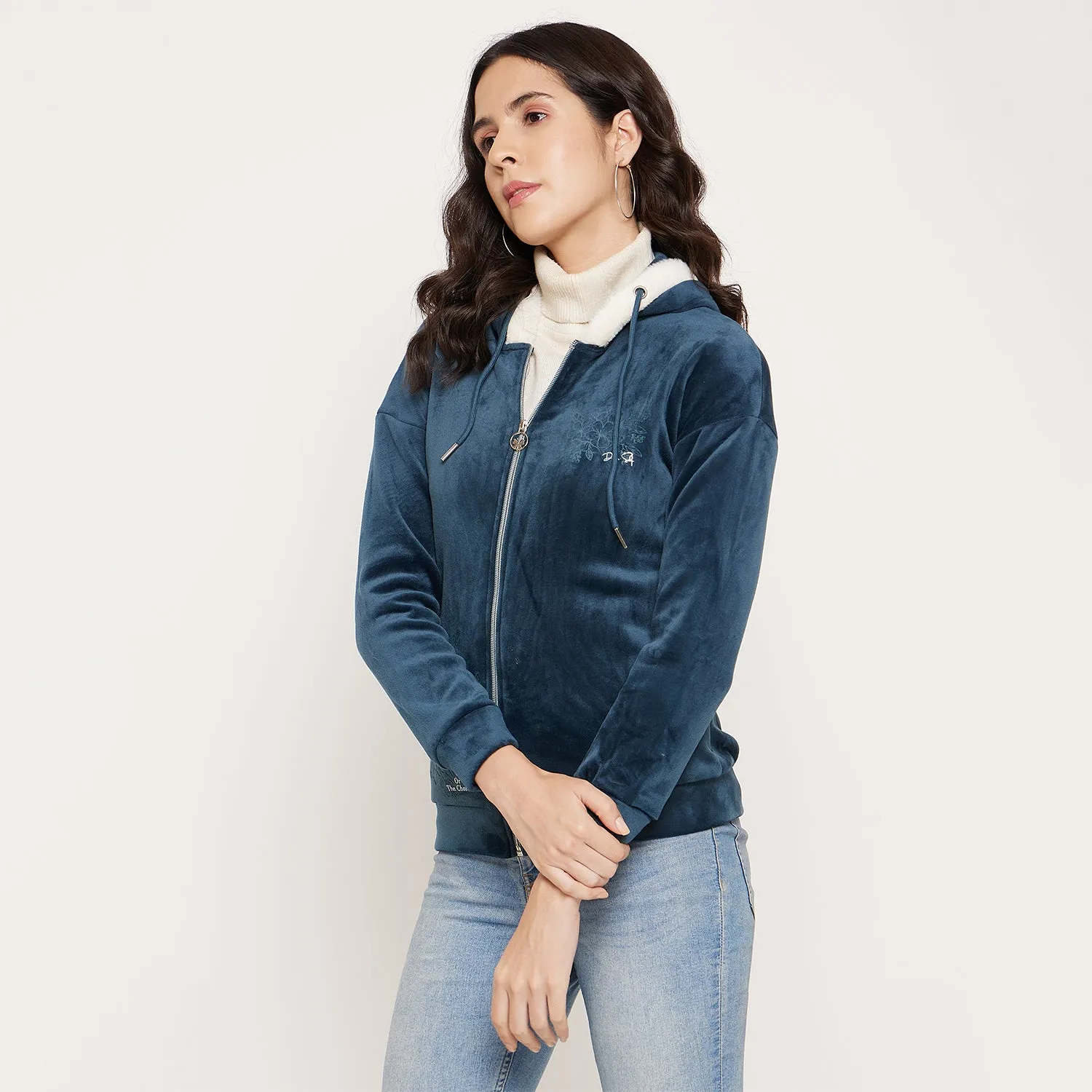 Duke Stardust Women Hooded Zipper Sweatshirt (LFX944)