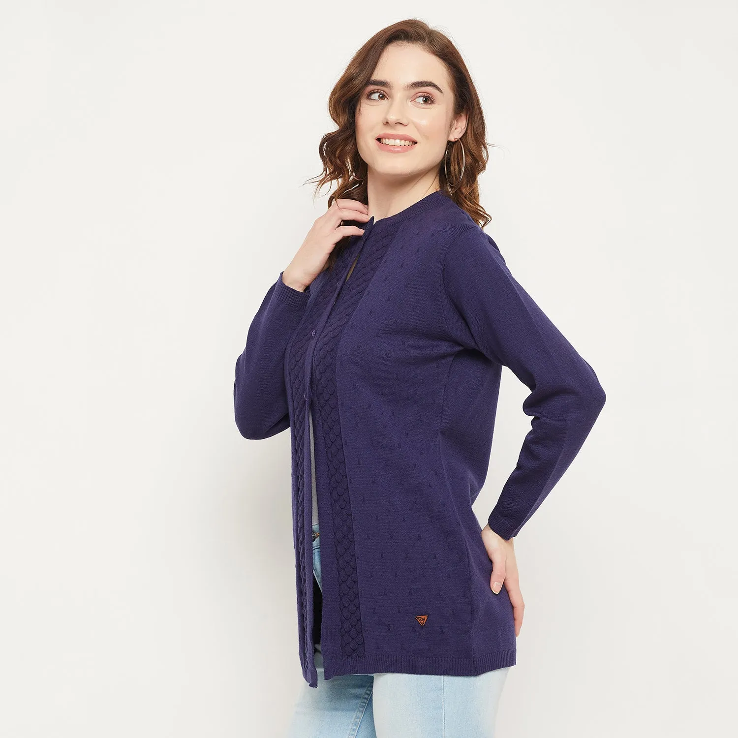 Duke Stardust Women Self Design Cardigan (SDS9757)