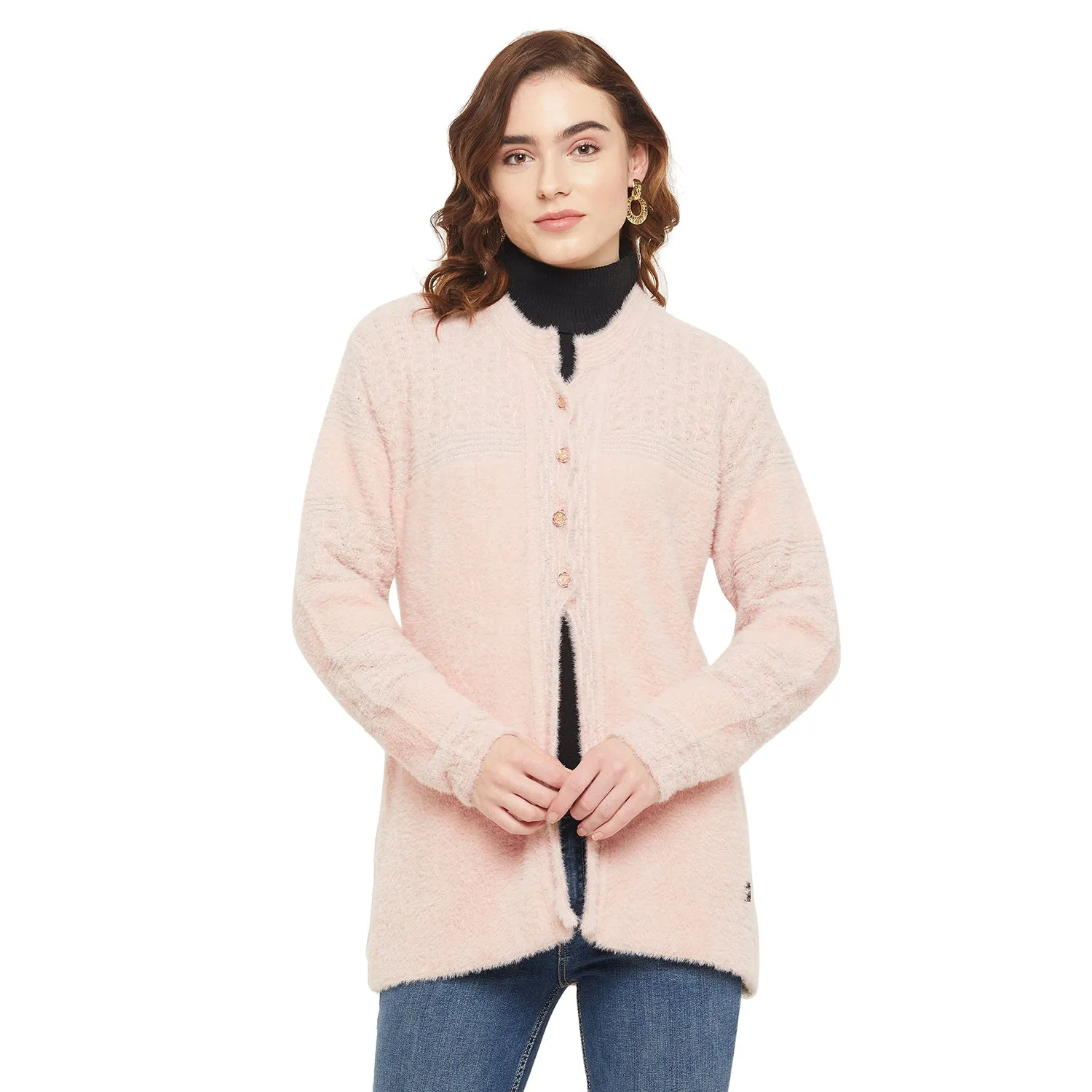 Duke Stardust Women Solid Cardigan (SDS9721)