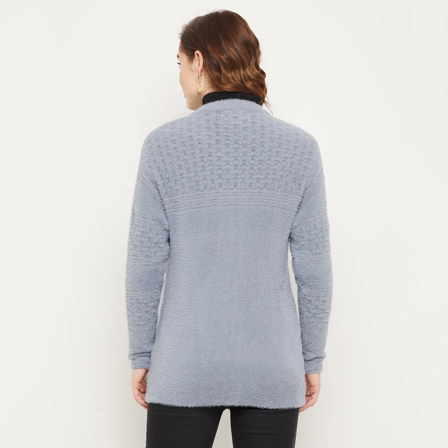 Duke Stardust Women Solid Cardigan (SDS9721)