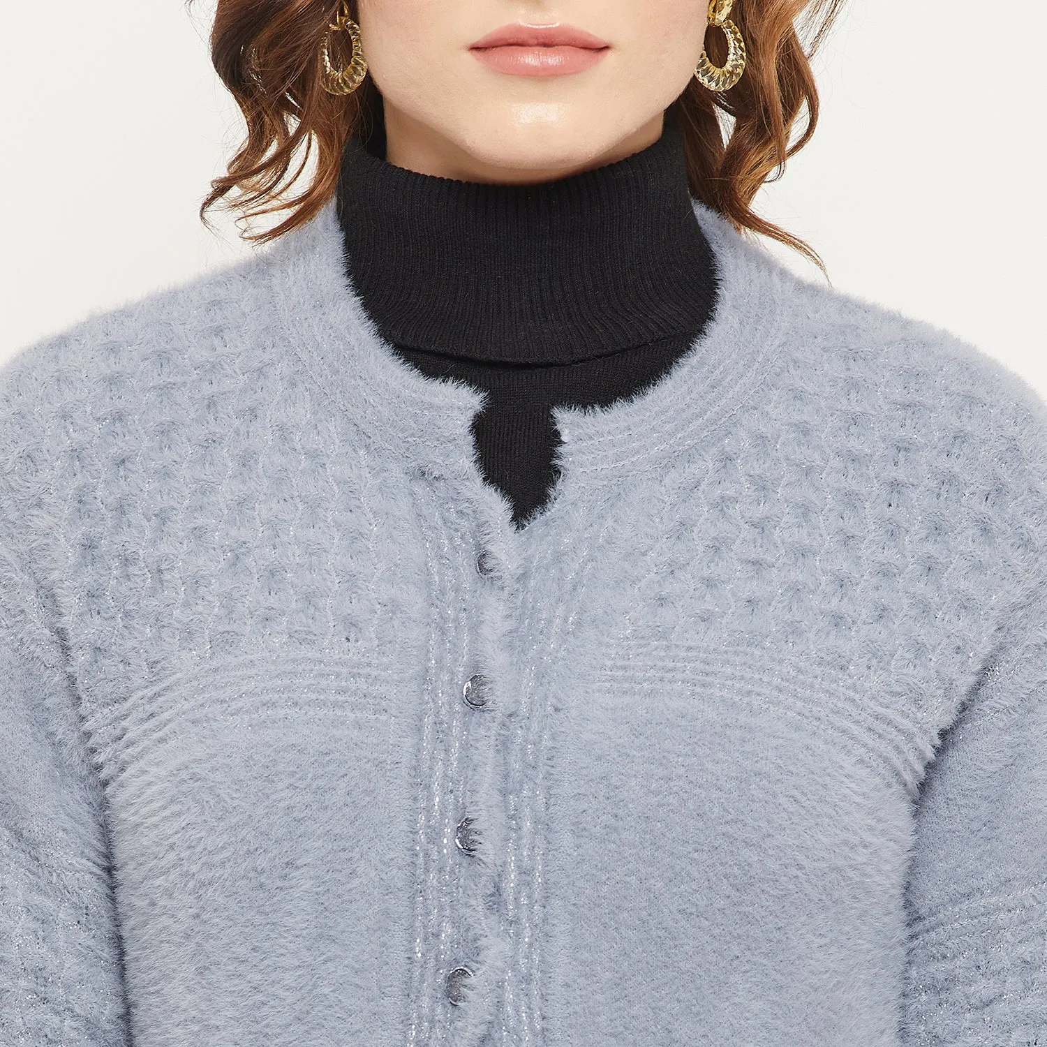 Duke Stardust Women Solid Cardigan (SDS9721)