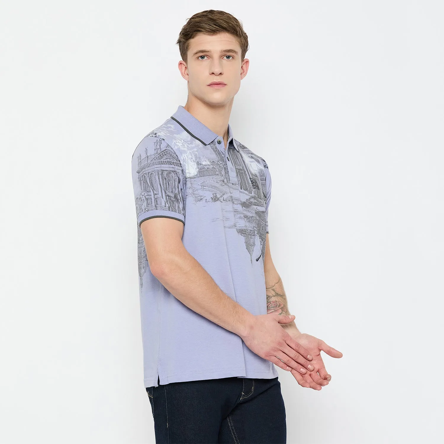 Duke Urban Men Half Sleeve Cotton Tshirt (LF5775)