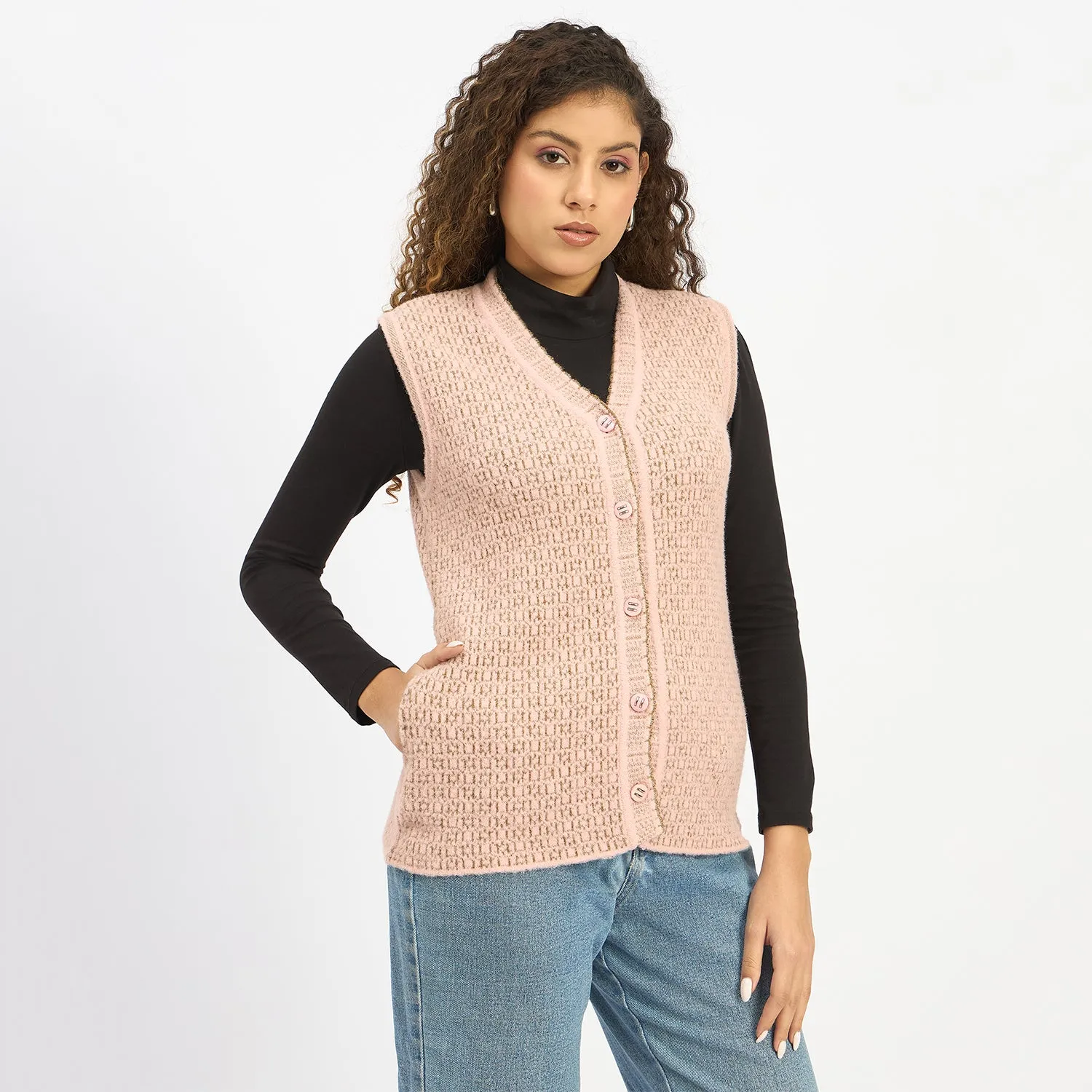 Duke Urban Women Sleeveless Cardigan (SDS1267N)