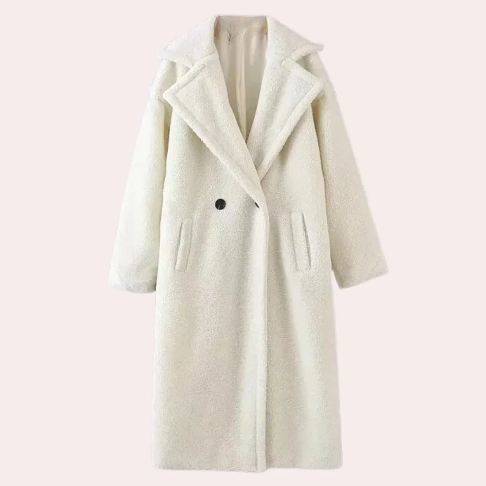 Elegant, comfortable Szilard women's coat in luxurious plush
