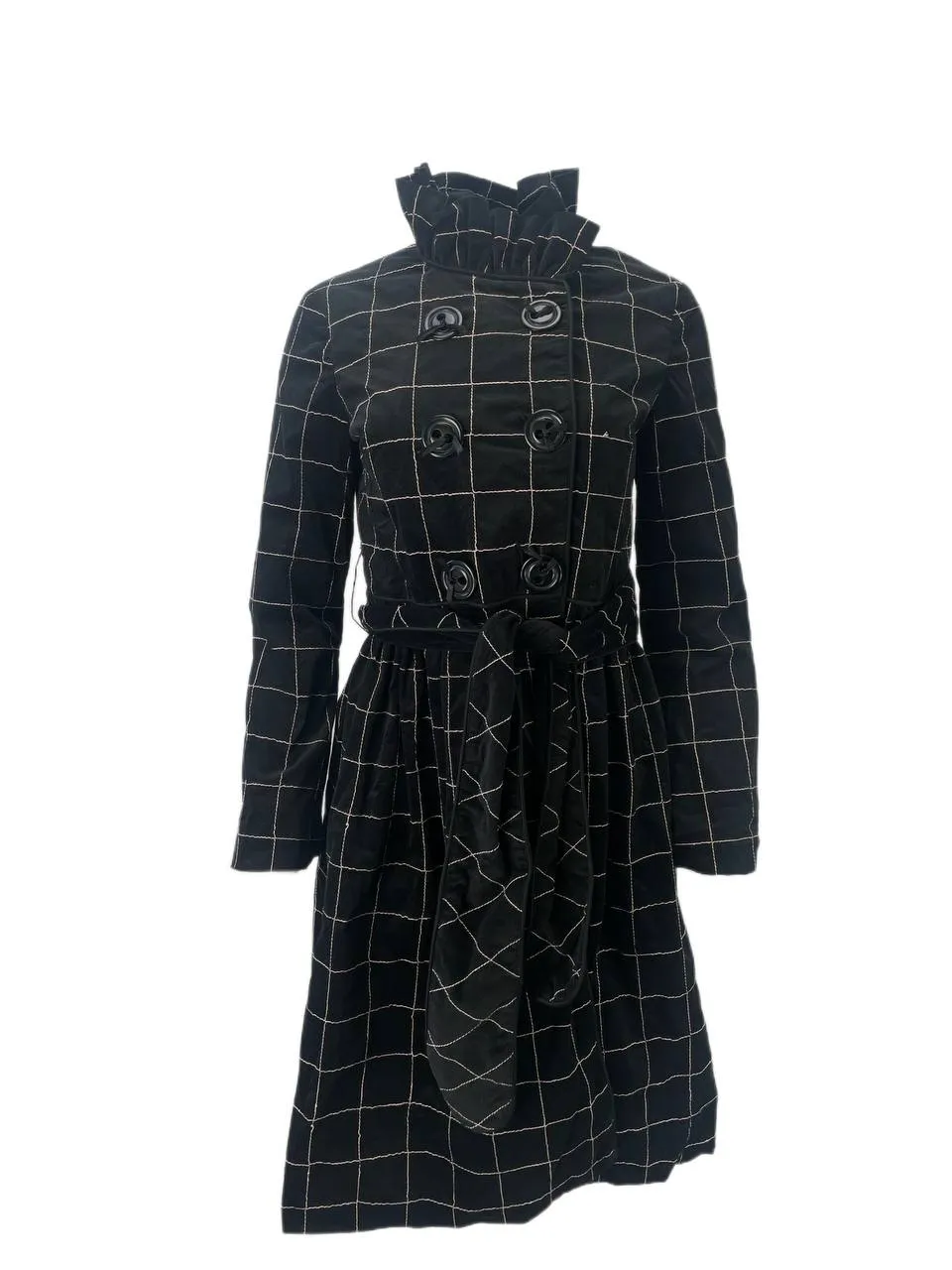 ELIZABETH MCKAY Women's Black Rose Crystal Jacket #6016 2 NWT