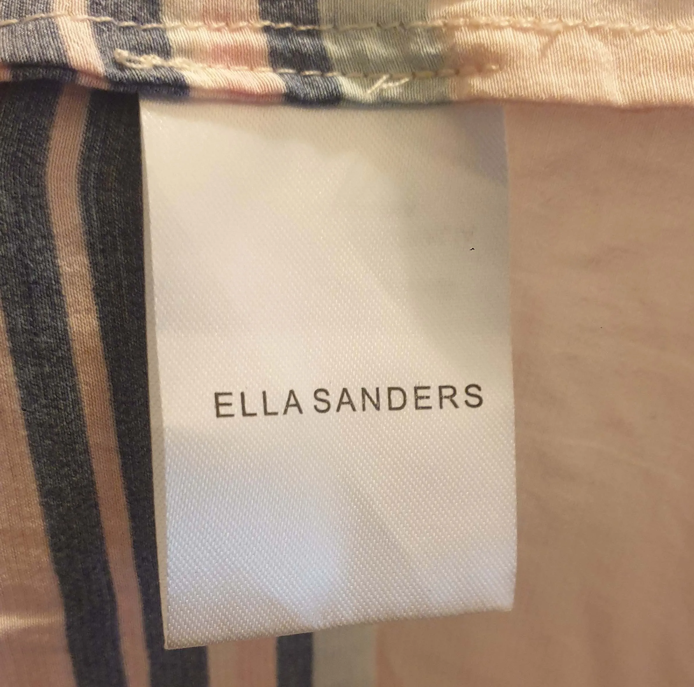 Ella Sanders pink-based striped top size L