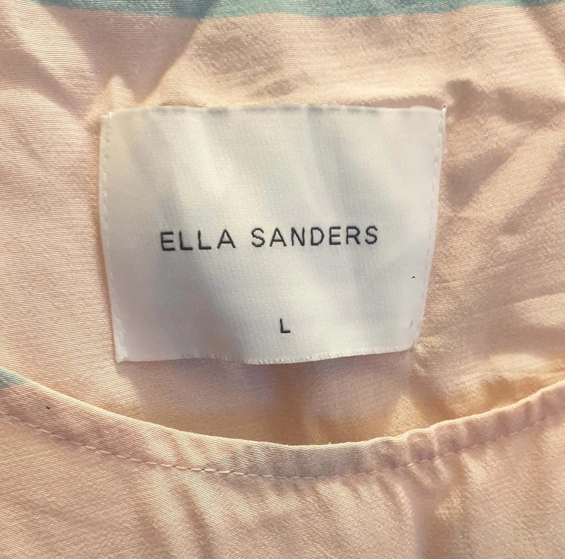 Ella Sanders pink-based striped top size L
