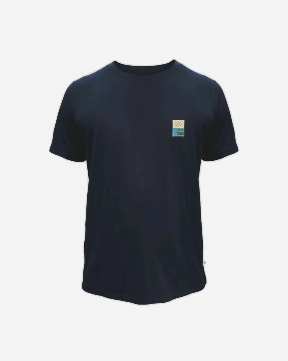 ELSK® PCH BAGSØ WOOL MEN'S T-SHIRT - DARK NAVY