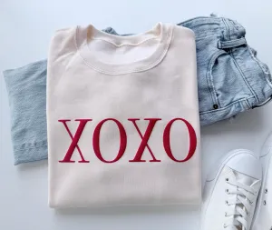 Embossed XOXO Puff Valentines Sweatshirt