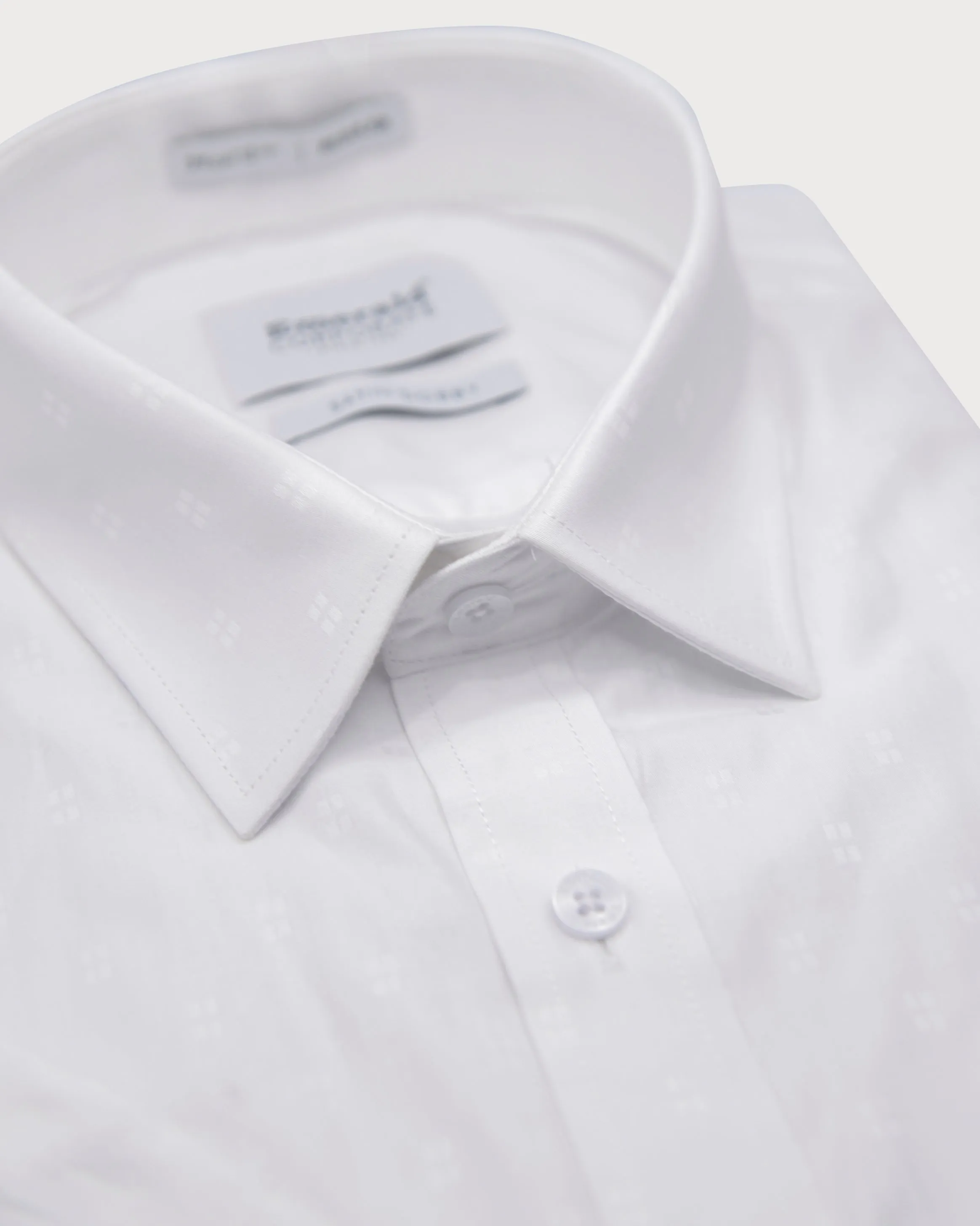 Emerald Corporate Dobby Regular Fit-Vapous Grey