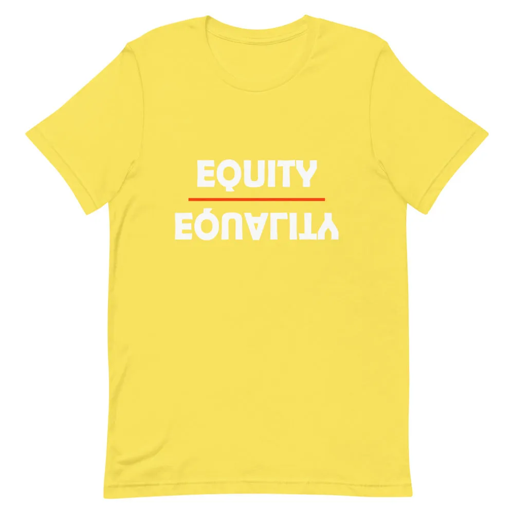 Equity Over Equality - Bold - White - Short-Sleeve Unisex T-Shirt