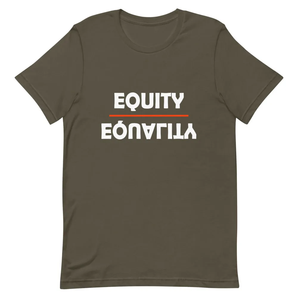 Equity Over Equality - Bold - White - Short-Sleeve Unisex T-Shirt