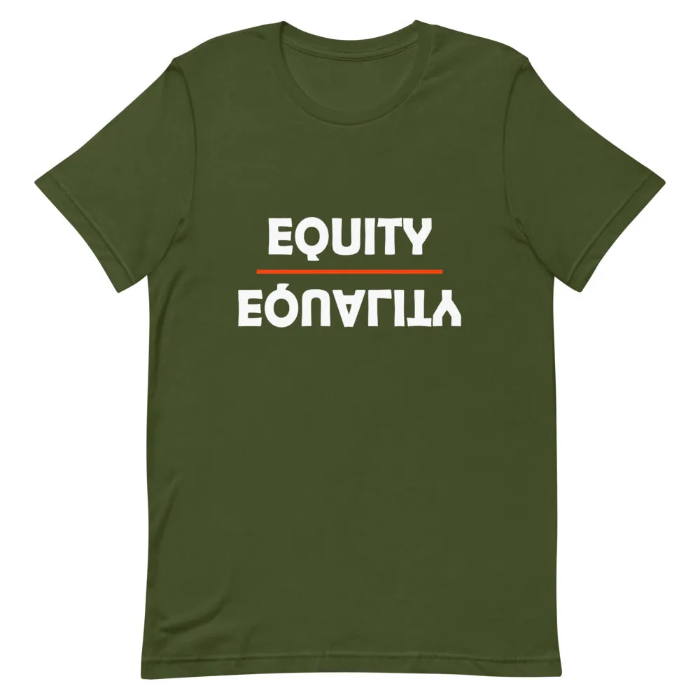 Equity Over Equality - Bold - White - Short-Sleeve Unisex T-Shirt