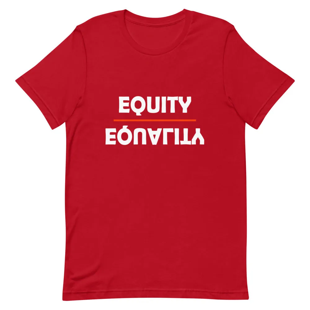 Equity Over Equality - Bold - White - Short-Sleeve Unisex T-Shirt