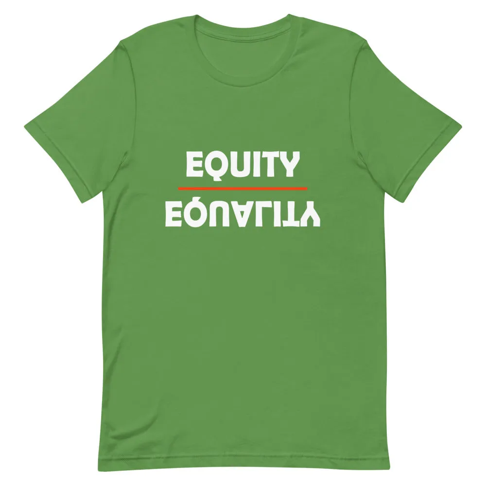 Equity Over Equality - Bold - White - Short-Sleeve Unisex T-Shirt