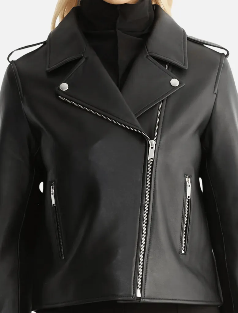 Essential Leather Biker Jacket 2.0 - Black