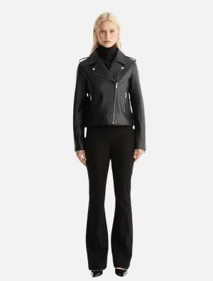 Essential Leather Biker Jacket 2.0 - Black
