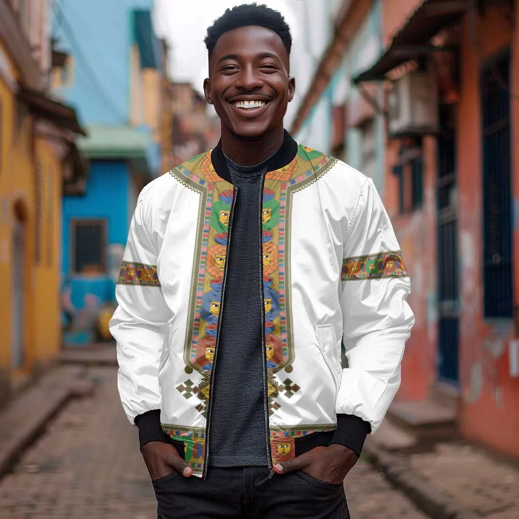 Ethiopia Saba Kemis Habesha Style Bomber Jacket LT15